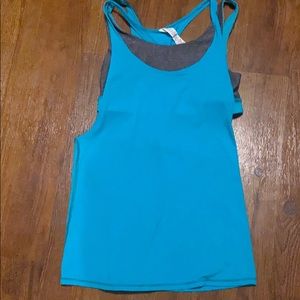 Lululemon Teal tank with built in sports bra